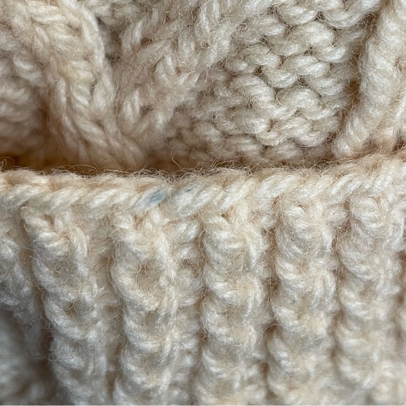 Kennedy of Ardara Irish Hand Cable Knit Pure Wool Fishermans Sweater in Cream M - Picture 16 of 16